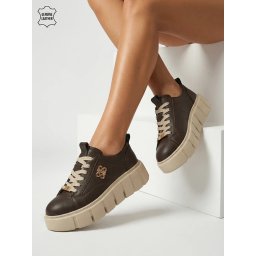 Teniși sport pentru femei din piele naturală