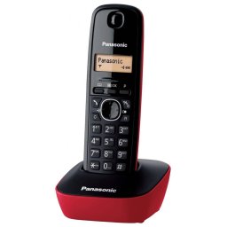 Telefon fara fir DECT Panasonic KX-TG1611FXR CallerID Rosu/Negru
