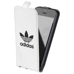 Husa Adidas alb / negru pentru Apple iPhone 5 / 5S