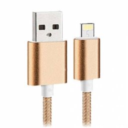 Cablu de date Star USB la Lightning 0.3m Auriu