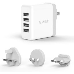 Incarcator retea Orico DSP-4U 4-port Smart Wall Charger for Worldwide Travel