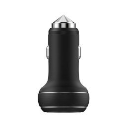 Incarcator auto Devia 2.4A Thor Dual USB True Black Emergency Hammer