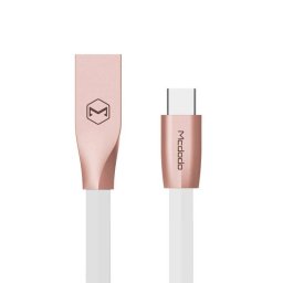 Cablu de date Mcdodo Zn-Link Rose Gold Type-C 1.5m Alb