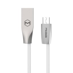 Cablu de date Mcdodo Zn-Link Silver MicroUSB 1.5m Alb