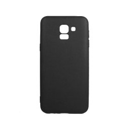 Husa Lemontti Silicon Silky Negru pentru Samsung Galaxy J6 2018