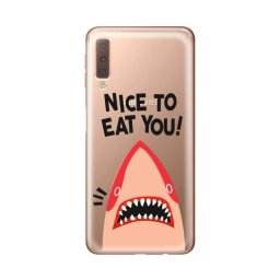 Husa Lemontti Silicon Art Nice To Eat You pentru Samsung Galaxy A7 2018