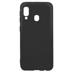 Husa Lemontti Silicon Silky Negru pentru Samsung Galaxy A20e
