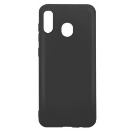 Husa Lemontti Silicon Silky Negru pentru Samsung Galaxy A20 / A30