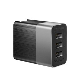 Incarcator Retea Mcdodo 3x USB Travel plug EU/UK Negru