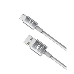 Cablu de date / Ã®ncÄrcare NEX TECH Type C Premium 1m Transfer date Incarcare Sincronizare flexibil Compatibilitate Universala Gri