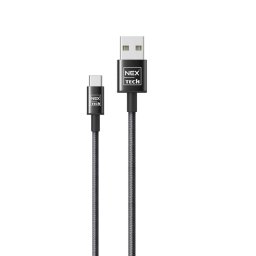 Cablu de date / Incarcare NEX TECH Type C Premium 2m Transfer date Incarcare Sincronizare Flexibil Compatibilitate Universala Negru