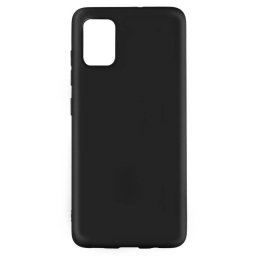 Husa Lemontti Silicon Silky Negru pentru Samsung Galaxy A51