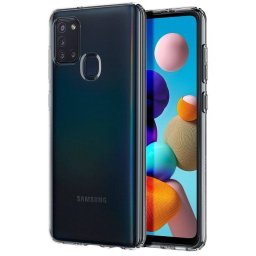 Husa Spigen compatibila cu Samsung Galaxy A21s Crystal Clear