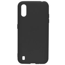 Husa Lemontti Silicon Silky Negru pentru Samsung Galaxy A01