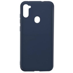 Husa Lemontti Silicon Silky Albastru Inchis pentru Samsung Galaxy A11
