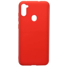 Husa Lemontti Silicon Silky Rosu pentru Samsung Galaxy A11
