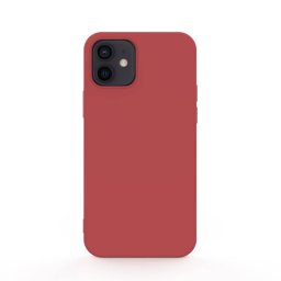 Husa Lemontti Silicon Soft Slim iPhone 12 / 12 Pro Santa Red