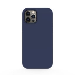 Husa Lemontti Liquid Silicon iPhone 12 Pro Max Dark Blue