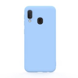 Husa Lemontti Silicon Soft Slim Samsung Galaxy A20e Light Blue