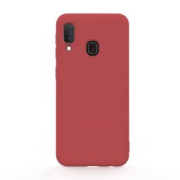 Husa Lemontti Silicon Soft Slim Samsung Galaxy A20e Santa Red