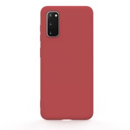 Husa Lemontti Silicon Soft Slim Samsung Galaxy S20 Santa Red