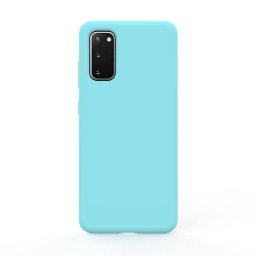 Husa Lemontti Liquid Silicon Samsung Galaxy S20 Tiffany Blue