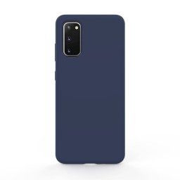 Husa Lemontti Liquid Silicon Samsung Galaxy S20 Dark Blue