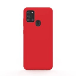 Husa Lemontti Liquid Silicon Red pentru Samsung Galaxy A21s