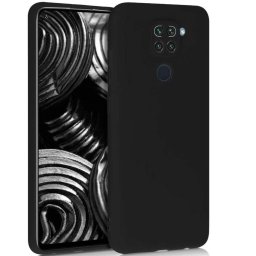 Husa Lemontti Silicon Silky Negru pentru Xiaomi Redmi Note 9