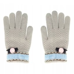 Manusi Touchscreen Lemontti Grey with Flower