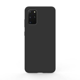 Husa Lemontti Liquid Silicon Black pentru Samsung Galaxy S20 Plus