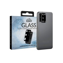 Folie sticla pentru camera Eiger 2.5D Glass Clear Black pentru Samsung Galaxy S20