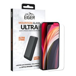 Folie sticla securizata Eiger 2.5D Mountain Glass Ultra Clear pentru Apple iPhone 12 Mini