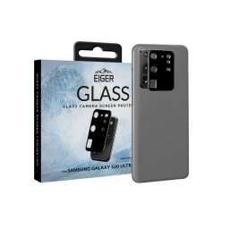 Folie sticla pentru camera Eiger 2.5D Glass Clear Black pentru Samsung Galaxy S20 Ultra