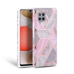 Husa TECH-PROTECT Marble Samsung Galaxy A42 5G Pink