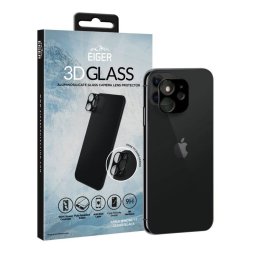 Folie sticla pentru camera Eiger 3D Glass Clear Black pentru Apple iPhone 11