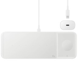 Incarcator Wireless Samsung Fast Wireless Charger Trio incarcator inclus EP-P6300T Alb