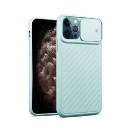 Husa Just Must Camo Sky Blue pentru Apple iPhone 12 Pro Max