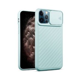 Husa Just Must Camo Sky Blue pentru Apple iPhone 12 / 12 Pro