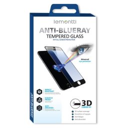 Folie protectie Lemontti Sticla Anti-BlueRay pentru iPhone 12 Pro Max Black (0.3mm, 9H)