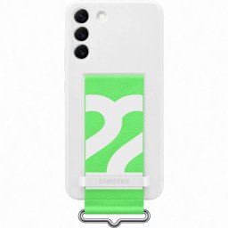 Husa Samsung Galaxy S22+ S906 Silicone Cover with Strap White