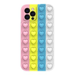 Husa Lemontti Heart Pop it pentru iPhone 12 Pro Multicolor 2