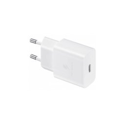 Incarcator Samsung Fast Charger 15W port USB Type-C fara cablu Alb