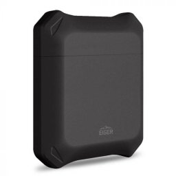 Husa Eiger North Case pentru Airpods Generation 1/2 Shadow Black