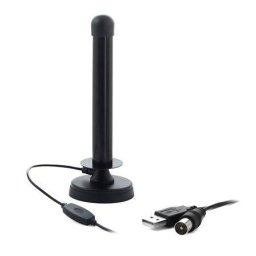 Antena TV Mobila Generic Omnidirectionala Pentru Receptia DVB-T Negru