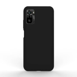 Husa Lemontti Liquid Silicon Black pentru Xiaomi Redmi Note 10 5G