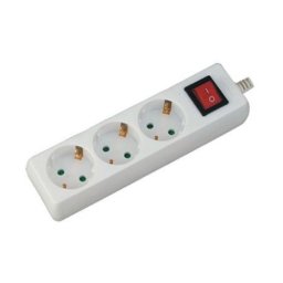 Prelungitor cu intrerupator V-Tac 8763 3 prize 5m Alb
