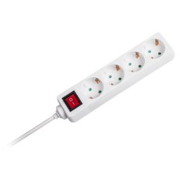 Prelungitor cu intrerupator V-Tac 8764 4 prize 1.5m Alb
