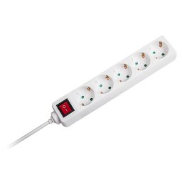 Prelungitor cu intrerupator V-Tac 8766 5 prize 1.5m Alb