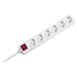 Prelungitor cu intrerupator V-Tac 8768 6 prize 1.5m Alb